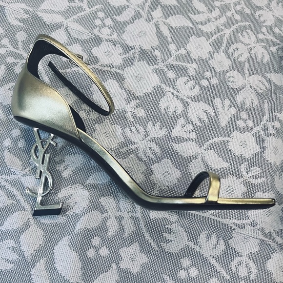 COPY - Gold Opyum YSL logo heel with gold hardware - Picture 13 of 14